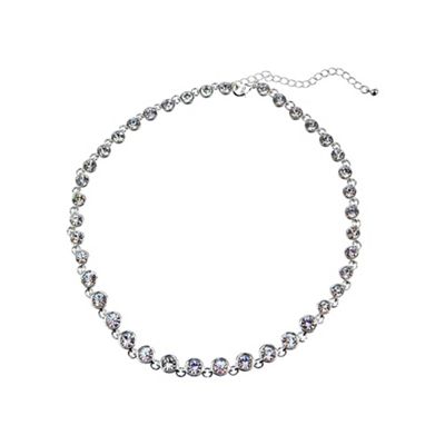Silver helen crystal necklace